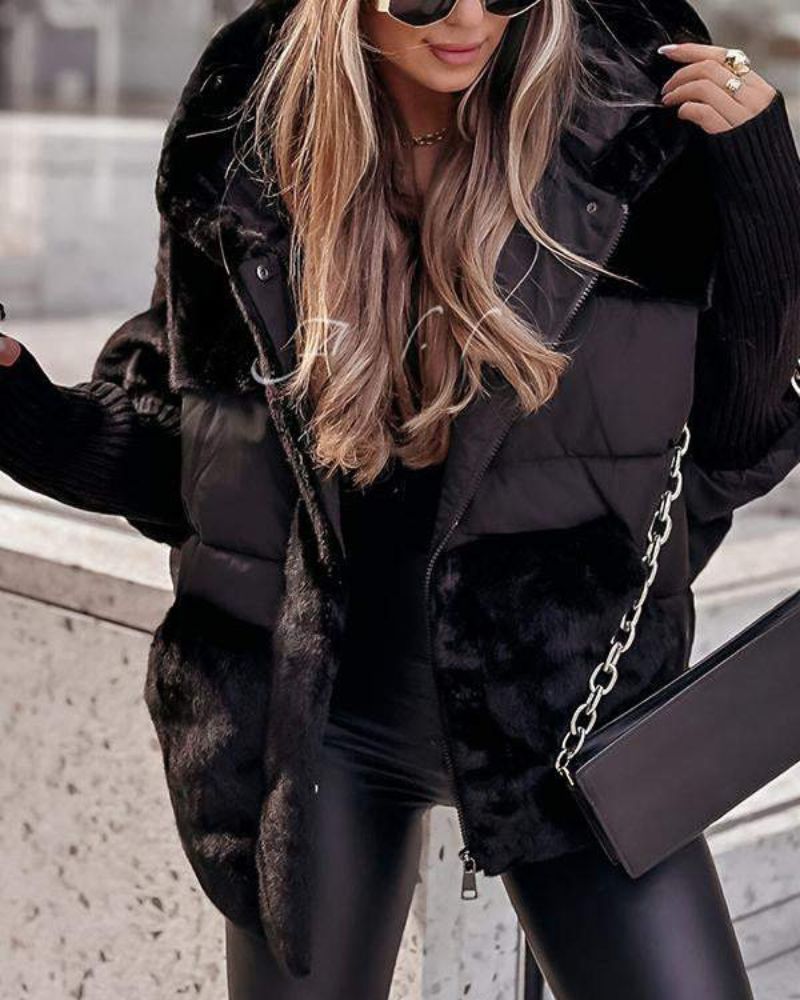 RAINA - Ocieplana Kurtka z Kapturem