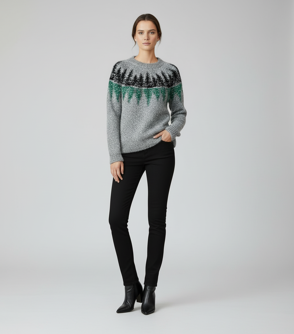 Smilla - Przytulny Retro Sweter