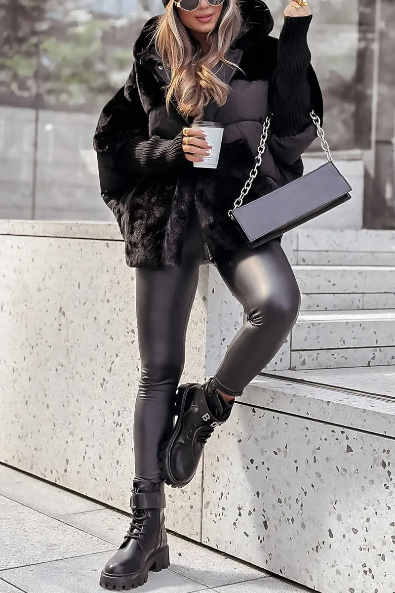 Dagmara™ - Nowoczesna i Luksusowa Kurtka Bomber z Kapturem