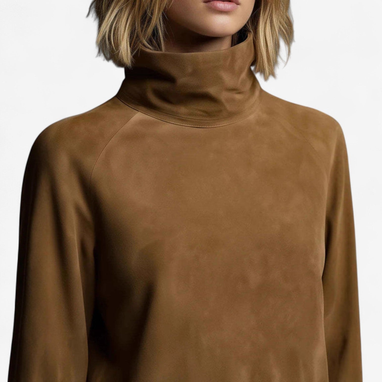 Tania™ Mini Sukienka z Wysokim Kołnierzykiem